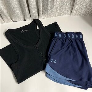 Under Armour Navy Shorts Combo